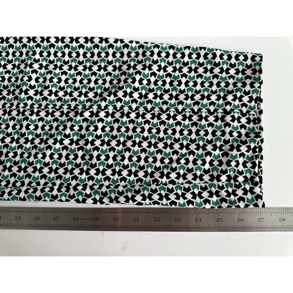 Worthington Green Black Geometric Jogger Pants L Mid-Rise Elastic Waist Grandma - Picture 9 of 12